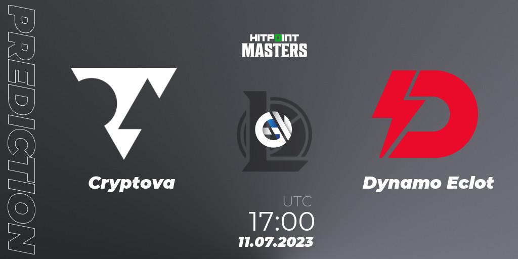 Cryptova - Dynamo Eclot: Maç tahminleri. 11.07.2023 at 17:15, LoL, Hitpoint Masters Summer 2023 - Group Stage