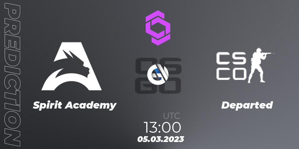 Spirit Academy - Departed: Maç tahminleri. 05.03.2023 at 13:00, Counter-Strike (CS2), CCT West Europe Series 2 Closed Qualifier