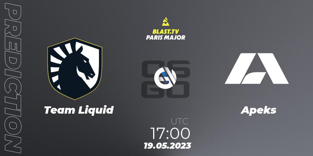 Team Liquid - Apeks: Maç tahminleri. 19.05.2023 at 15:55, Counter-Strike (CS2), BLAST Paris Major 2023