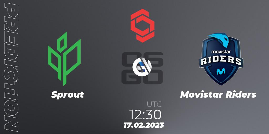 Sprout - Movistar Riders: Maç tahminleri. 17.02.2023 at 12:20, Counter-Strike (CS2), CCT Central Europe Series Finals #1