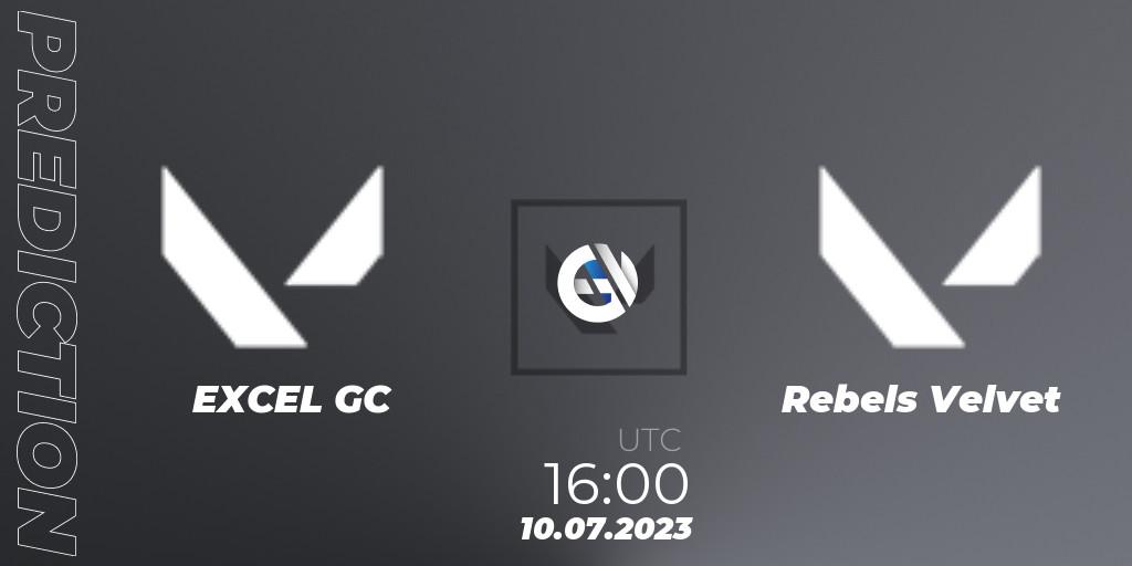 EXCEL GC - REBELS VELVET: Maç tahminleri. 10.07.2023 at 16:10, VALORANT, VCT 2023: Game Changers EMEA Series 2 - Group Stage