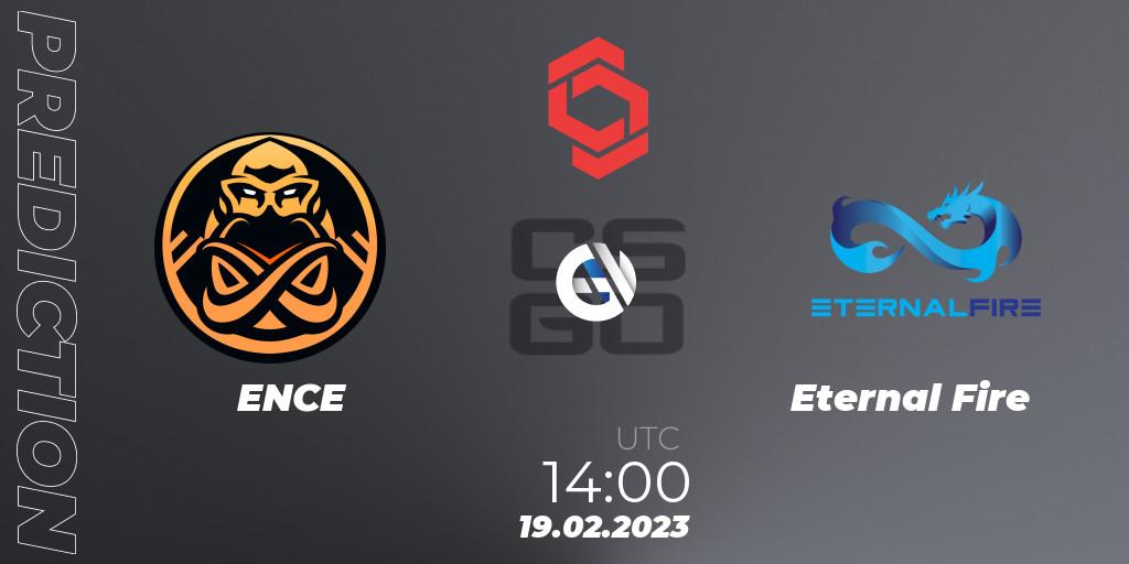 ENCE - Eternal Fire: Maç tahminleri. 19.02.2023 at 14:10, Counter-Strike (CS2), CCT Central Europe Series Finals #1