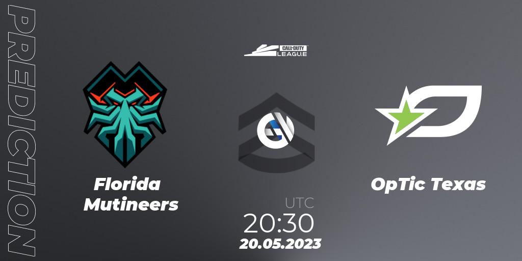 Florida Mutineers - OpTic Texas: Maç tahminleri. 20.05.2023 at 20:30, Call of Duty, Call of Duty League 2023: Stage 5 Major Qualifiers