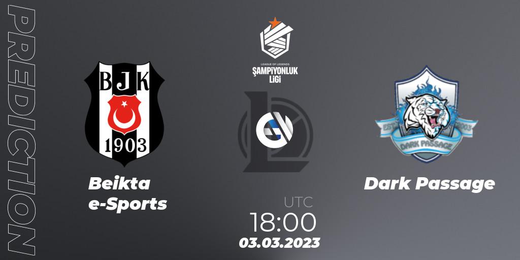 Beşiktaş e-Sports - Dark Passage: Maç tahminleri. 03.03.2023 at 18:00, LoL, TCL Winter 2023 - Group Stage