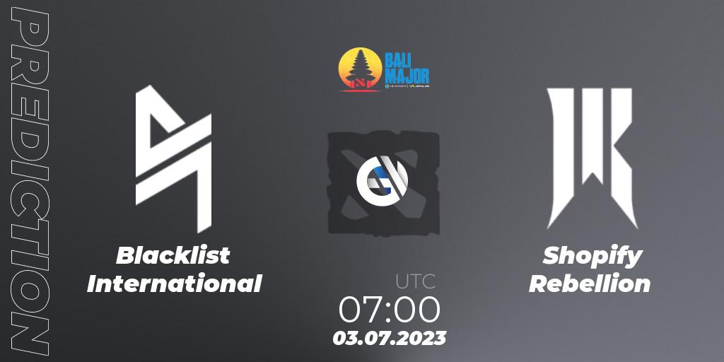 Blacklist International - Shopify Rebellion: Maç tahminleri. 03.07.2023 at 07:39, Dota 2, Bali Major 2023 - Group Stage