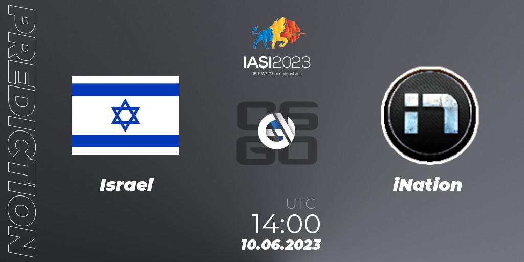 Israel - iNation: Maç tahminleri. 10.06.2023 at 14:00, Counter-Strike (CS2), IESF World Esports Championship 2023: Eastern Europe Qualifier
