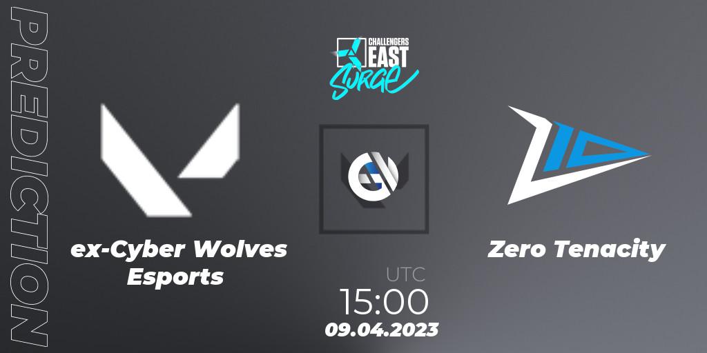 ex-Cyber Wolves Esports - Zero Tenacity: Maç tahminleri. 09.04.2023 at 15:00, VALORANT, VALORANT Challengers East: Surge - Split 2 - Regular Season