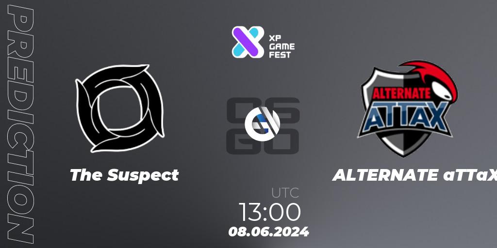 The Suspect - ALTERNATE aTTaX: Maç tahminleri. 08.06.2024 at 12:30, Counter-Strike (CS2), XP Game Fest 2024
