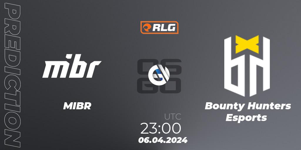 MIBR - Bounty Hunters Esports: Maç tahminleri. 06.04.2024 at 23:00, Counter-Strike (CS2), RES Latin American Series #3