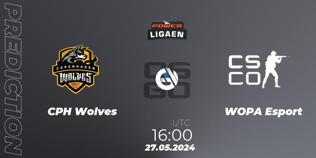 CPH Wolves - WOPA Esport: Maç tahminleri. 27.05.2024 at 16:00, Counter-Strike (CS2), Dust2.dk Ligaen Season 26
