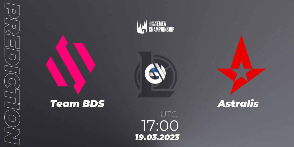 Team BDS - Astralis: Maç tahminleri. 19.03.2023 at 17:00, LoL, LEC Spring 2023 - Regular Season