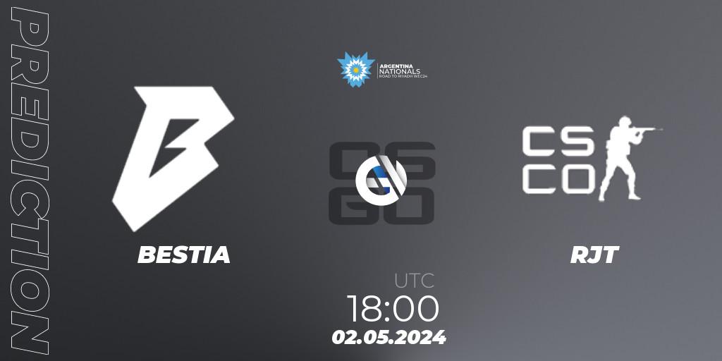 BESTIA - RJT: Maç tahminleri. 02.05.2024 at 18:00, Counter-Strike (CS2), IESF World Esports Championship 2024: Argentina