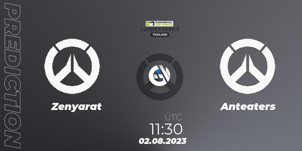 Zenyarat - Anteaters: Maç tahminleri. 02.08.2023 at 12:00, Overwatch, Overwatch Contenders 2023 Summer Series: Thailand