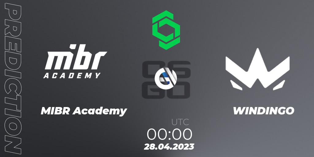MIBR Academy - WINDINGO: Maç tahminleri. 28.04.2023 at 00:00, Counter-Strike (CS2), CCT South America Series #7