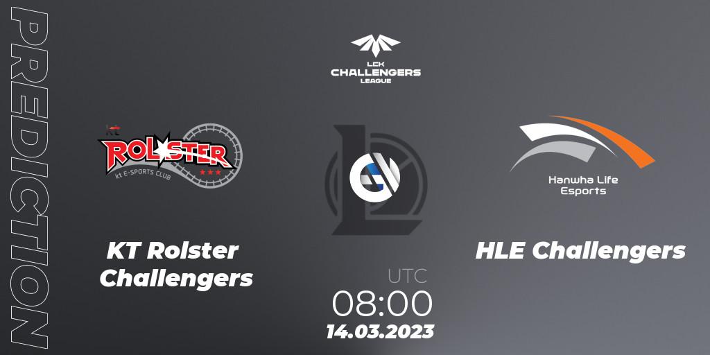 KT Rolster Challengers - HLE Challengers: Maç tahminleri. 14.03.2023 at 08:00, LoL, LCK Challengers League 2023 Spring