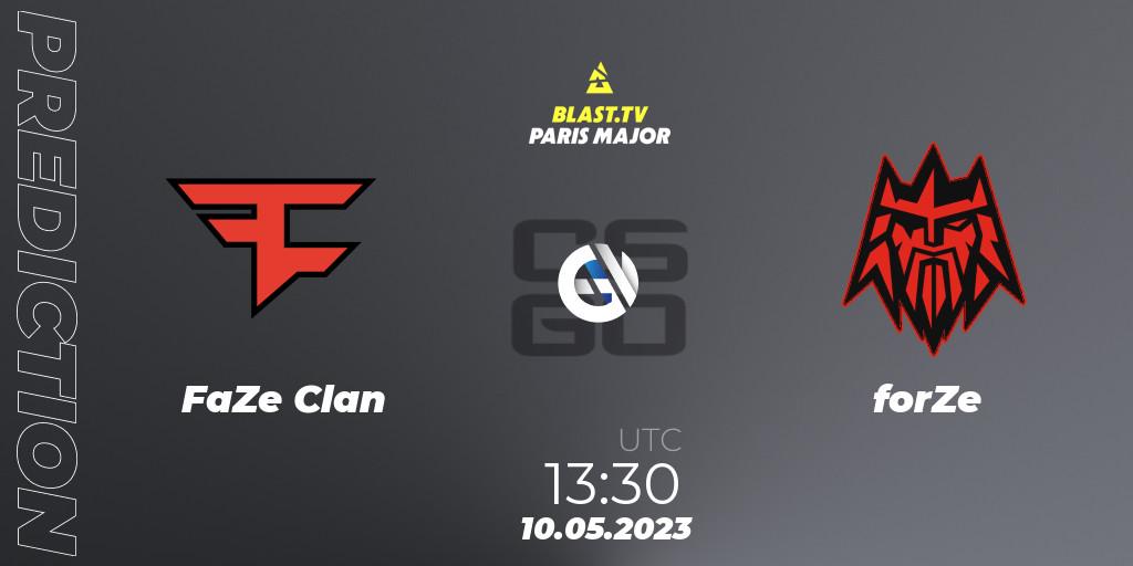 FaZe Clan - forZe: Maç tahminleri. 10.05.2023 at 13:20, Counter-Strike (CS2), BLAST Paris Major 2023 Challengers Stage