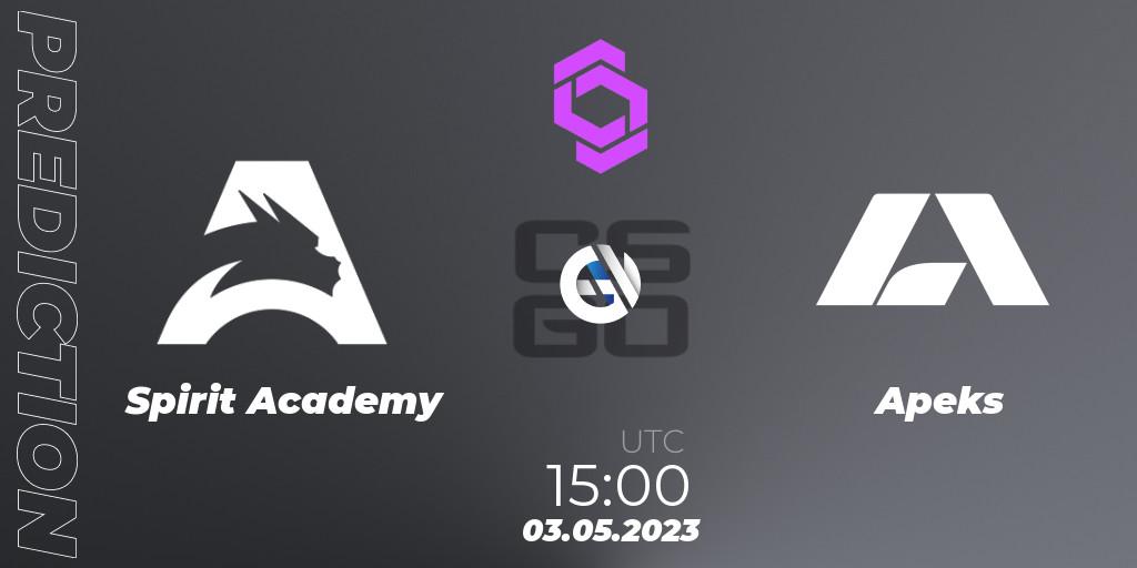 Spirit Academy - Apeks: Maç tahminleri. 03.05.2023 at 15:00, Counter-Strike (CS2), CCT West Europe Series #3
