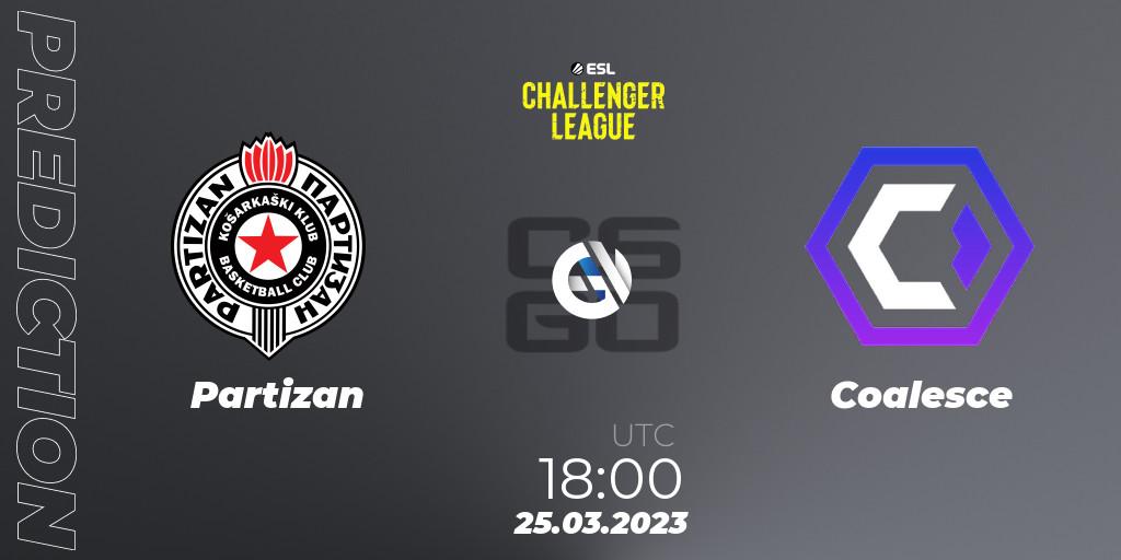 Partizan - Coalesce: Maç tahminleri. 25.03.23, CS2 (CS:GO), ESL Challenger League Season 44 Relegation: Europe