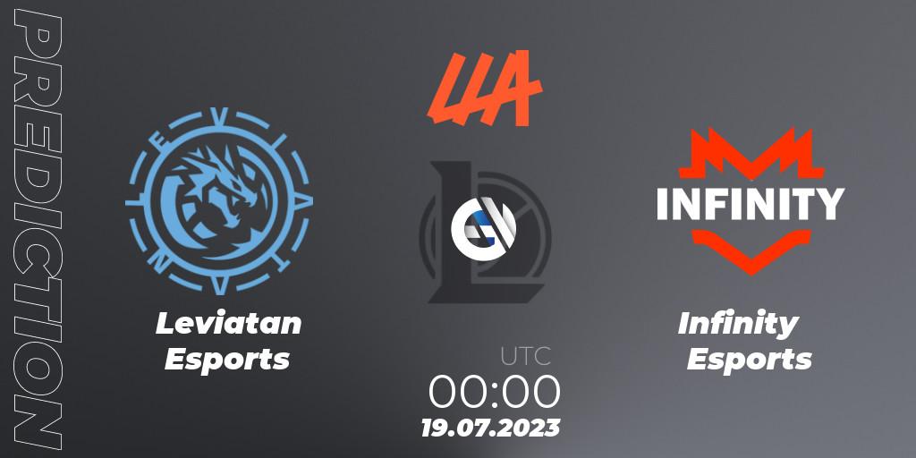 Leviatan Esports - Infinity Esports: Maç tahminleri. 19.07.2023 at 00:00, LoL, LLA Closing 2023 - Group Stage