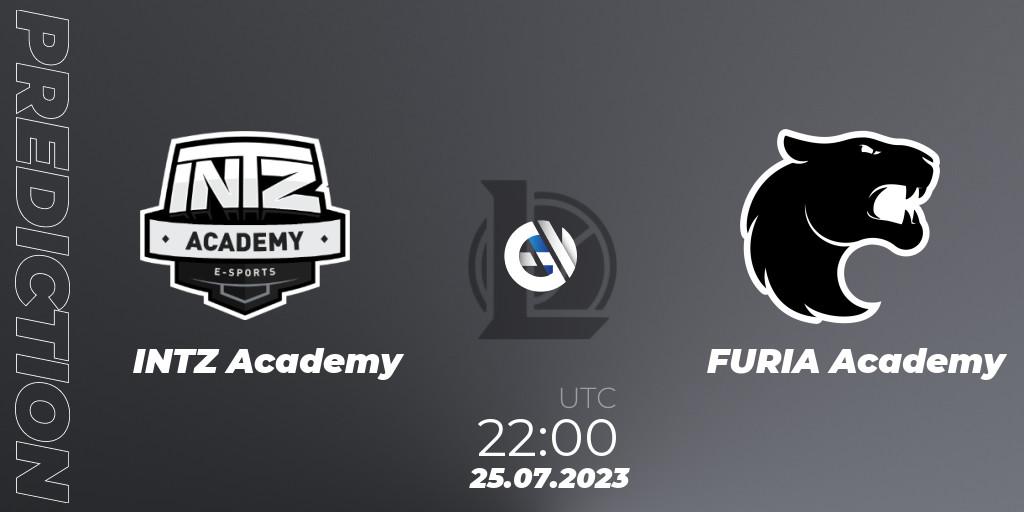 INTZ Academy - FURIA Academy: Maç tahminleri. 25.07.2023 at 22:00, LoL, CBLOL Academy Split 2 2023 - Group Stage