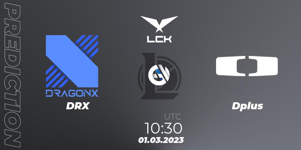DRX - Dplus: Maç tahminleri. 01.03.2023 at 10:20, LoL, LCK Spring 2023 - Group Stage