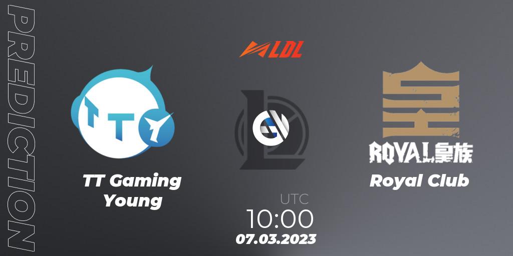 TT Gaming Young - Royal Club: Maç tahminleri. 07.03.2023 at 12:00, LoL, LDL 2023 - Regular Season