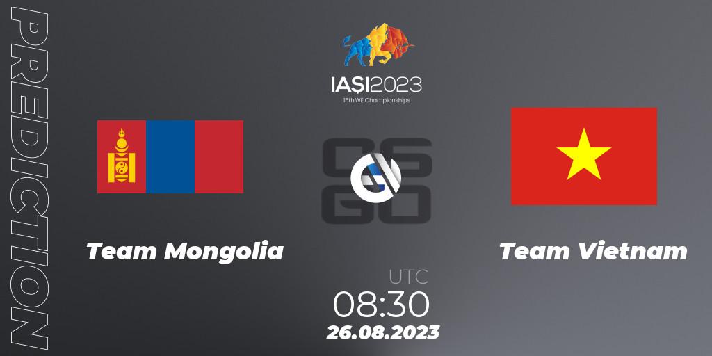 Team Mongolia - Team Vietnam: Maç tahminleri. 26.08.2023 at 12:30, Counter-Strike (CS2), IESF World Esports Championship 2023
