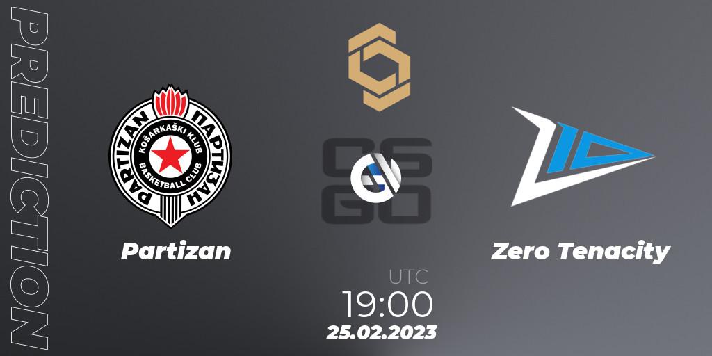 Partizan - Zero Tenacity: Maç tahminleri. 25.02.2023 at 19:20, Counter-Strike (CS2), CCT South Europe Series #3