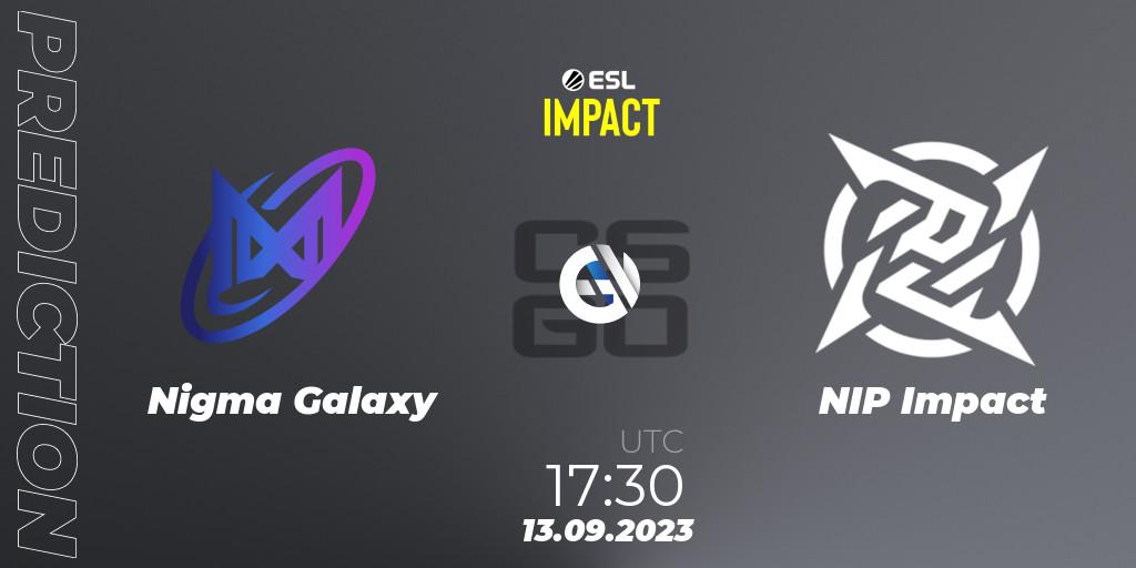 Nigma Galaxy - NIP Impact: Maç tahminleri. 13.09.2023 at 17:30, Counter-Strike (CS2), ESL Impact League Season 4: European Division