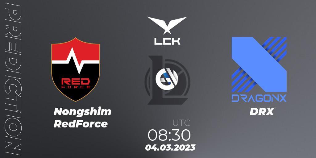 Nongshim RedForce - DRX: Maç tahminleri. 04.03.2023 at 08:30, LoL, LCK Spring 2023 - Group Stage