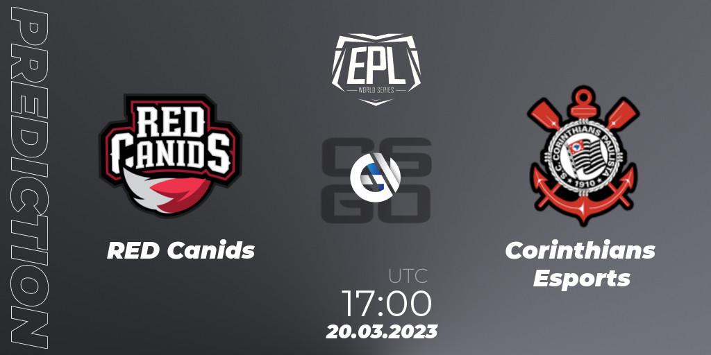 RED Canids - Corinthians Esports: Maç tahminleri. 20.03.23, CS2 (CS:GO), EPL World Series: Americas Season 3