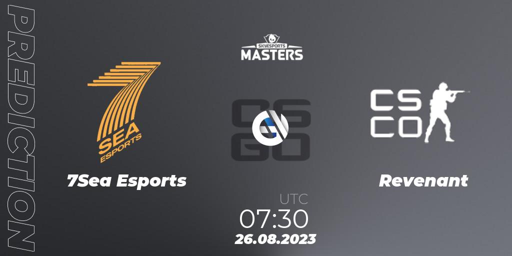 7Sea Esports - Revenant (Indian team): Maç tahminleri. 26.08.2023 at 06:10, Counter-Strike (CS2), Skyesports Masters 2023 Finals