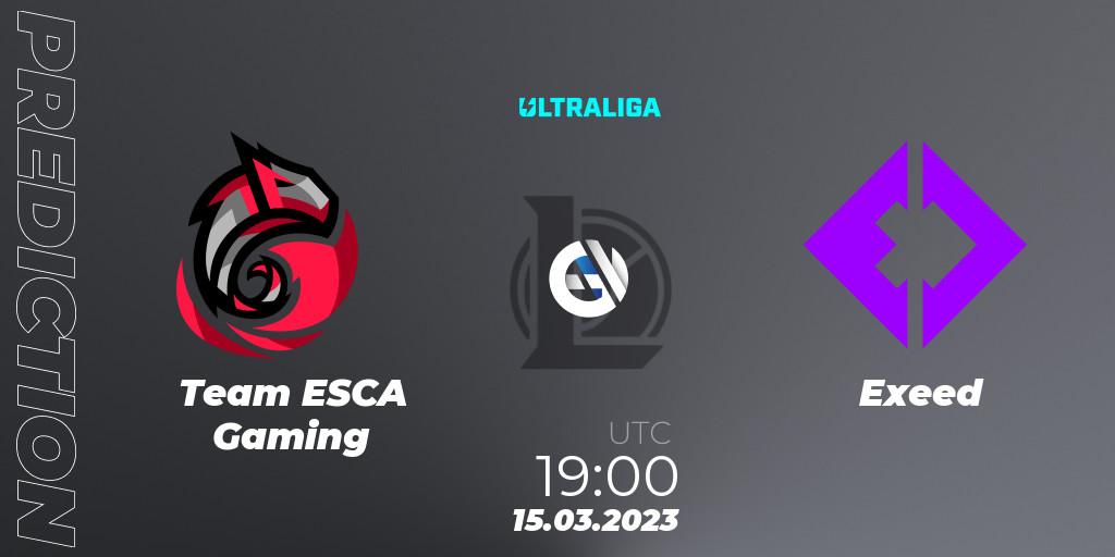 Team ESCA Gaming - Exeed: Maç tahminleri. 08.03.2023 at 19:00, LoL, Ultraliga Season 9 - Group Stage