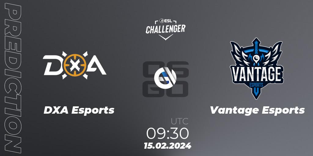 DXA Esports - Vantage Esports: Maç tahminleri. 15.02.2024 at 09:30, Counter-Strike (CS2), ESL Challenger #56: Oceanic Closed Qualifier
