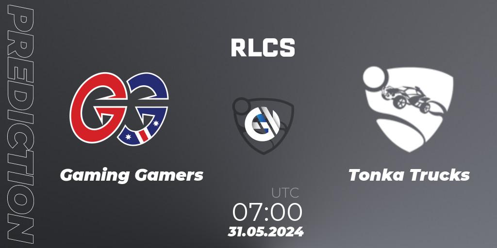 Gaming Gamers - Tonka Trucks: Maç tahminleri. 31.05.2024 at 07:00, Rocket League, RLCS 2024 - Major 2: OCE Open Qualifier 6