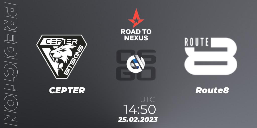 Alpha Gaming - Route8: Maç tahminleri. 25.02.2023 at 14:55, Counter-Strike (CS2), Road to Nexus