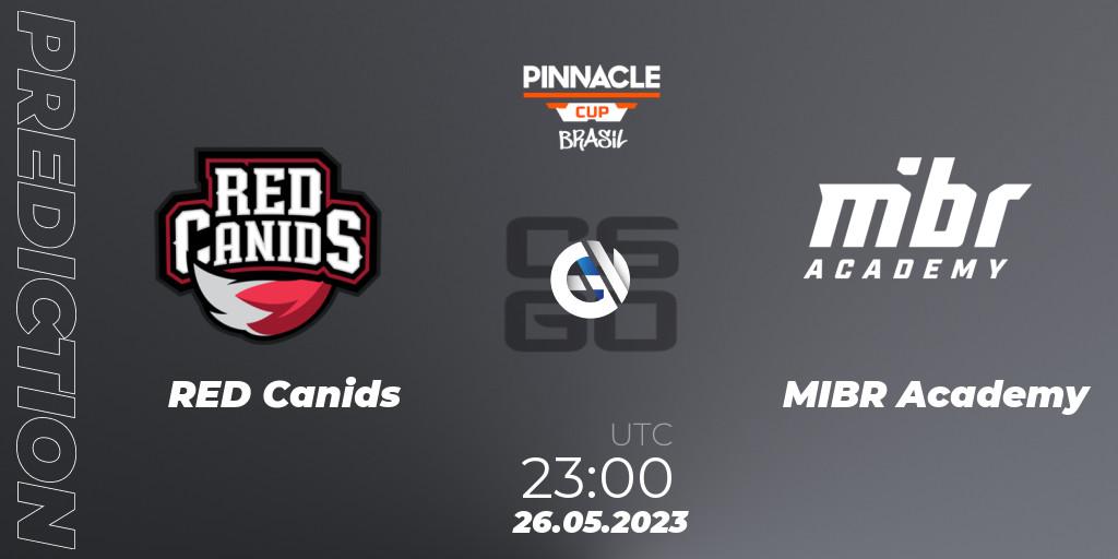 RED Canids - MIBR Academy: Maç tahminleri. 26.05.2023 at 20:00, Counter-Strike (CS2), Pinnacle Brazil Cup 1