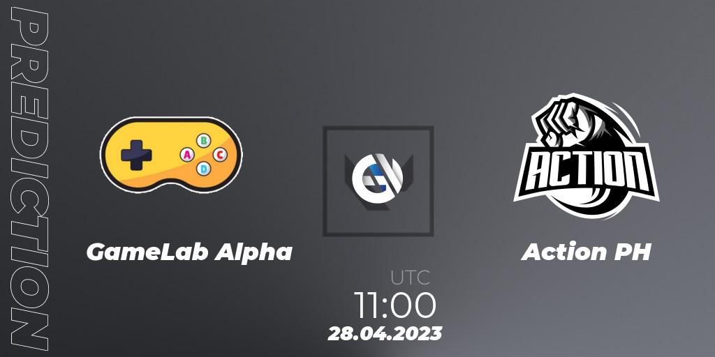 GameLab Alpha - Action PH: Maç tahminleri. 28.04.23, VALORANT, VALORANT Challengers 2023: Philippines Split 2 - Group stage