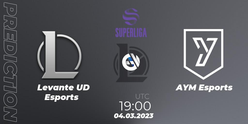 Levante UD Esports - AYM Esports: Maç tahminleri. 04.03.2023 at 19:00, LoL, LVP Superliga 2nd Division Spring 2023 - Group Stage