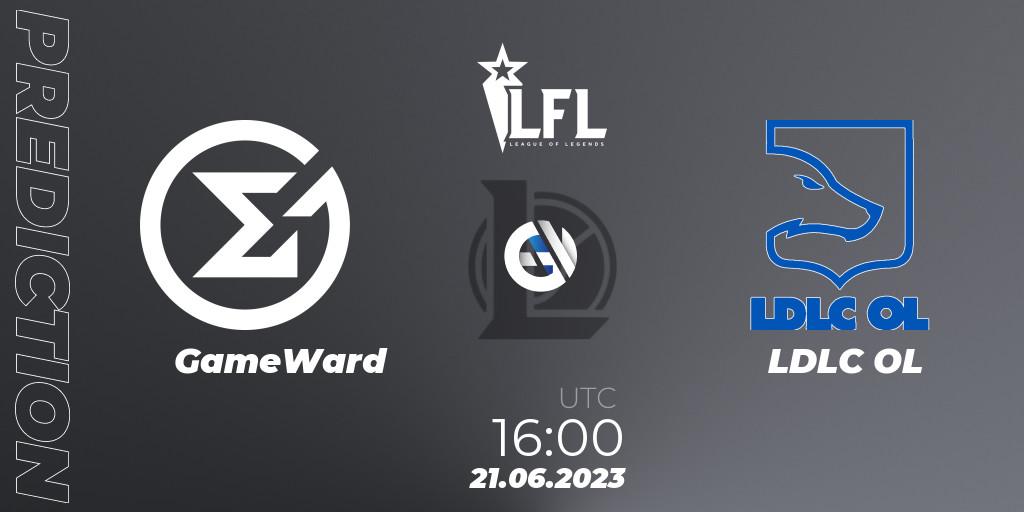GameWard - LDLC OL: Maç tahminleri. 21.06.2023 at 16:00, LoL, LFL Summer 2023 - Group Stage