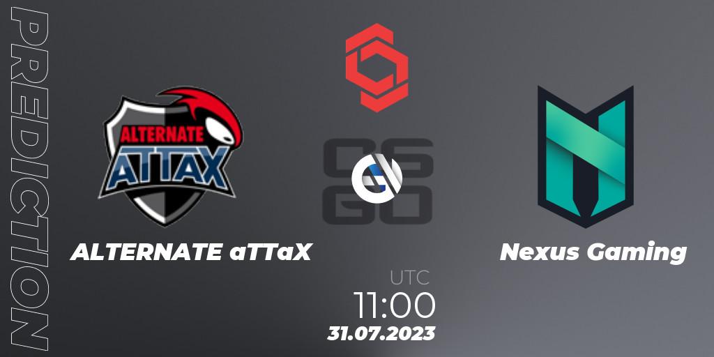 ALTERNATE aTTaX - Nexus Gaming: Maç tahminleri. 31.07.2023 at 11:00, Counter-Strike (CS2), CCT Central Europe Series #7