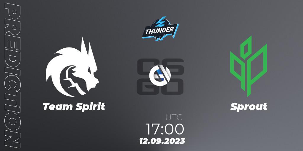 Team Spirit - Sprout: Maç tahminleri. 12.09.2023 at 18:25, Counter-Strike (CS2), Thunderpick World Championship 2023: European Series #2