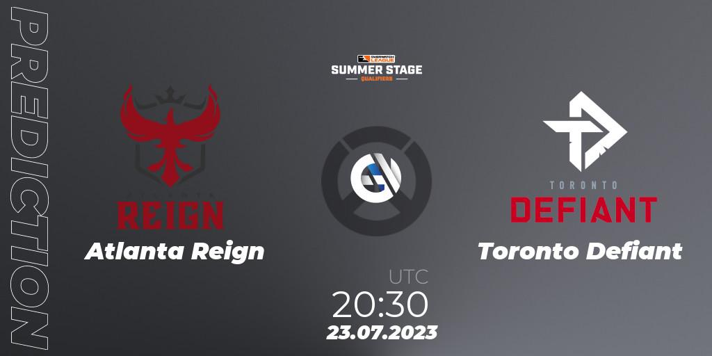Atlanta Reign - Toronto Defiant: Maç tahminleri. 23.07.23, Overwatch, Overwatch League 2023 - Summer Stage Qualifiers