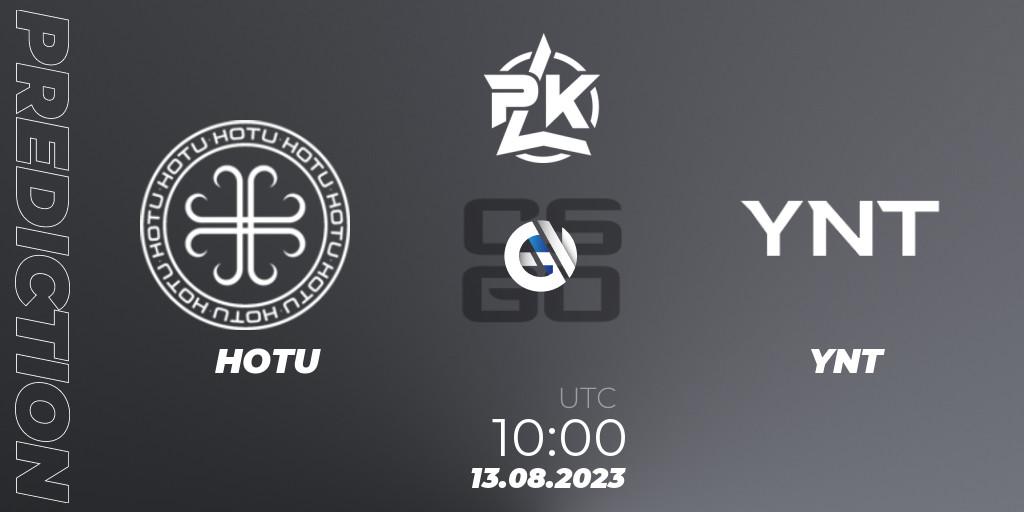 HOTU - YNT: Maç tahminleri. 13.08.2023 at 10:20, Counter-Strike (CS2), Russian Cybersport League 2023
