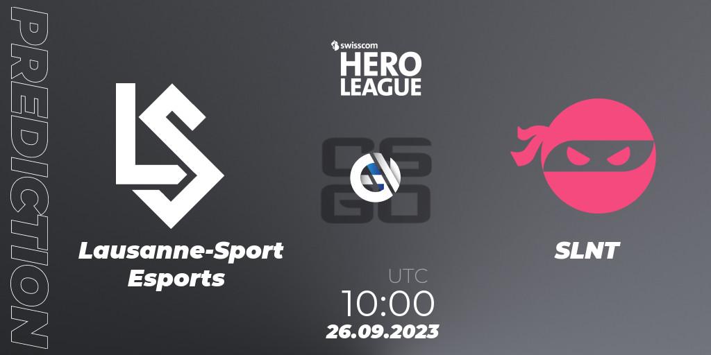 Lausanne-Sport Esports - SLNT: Maç tahminleri. 26.09.2023 at 17:00, Counter-Strike (CS2), Swisscom Hero League Fall 2023