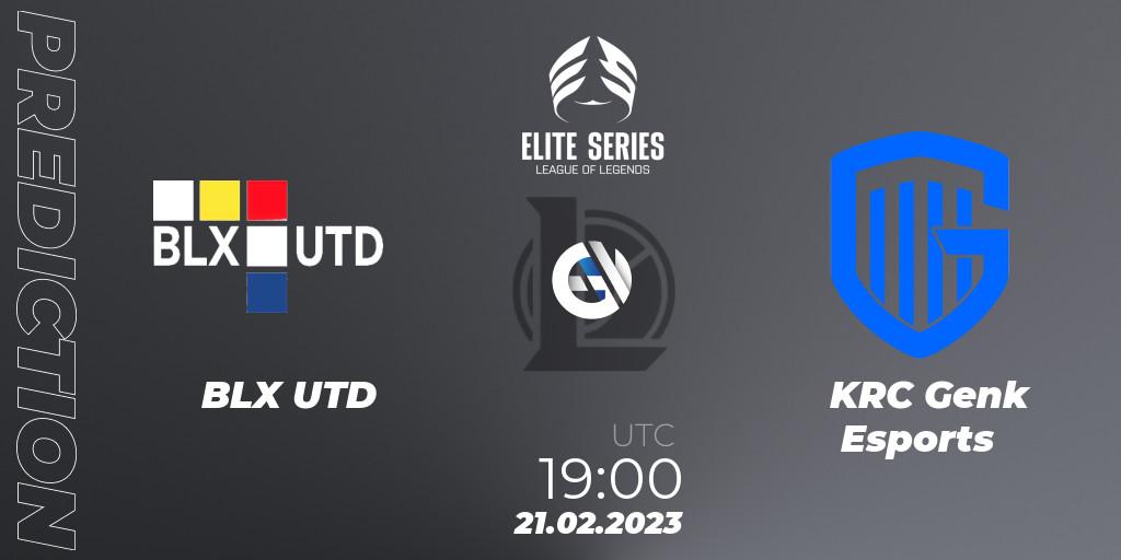 BLX UTD - KRC Genk Esports: Maç tahminleri. 21.02.23, LoL, Elite Series Spring 2023 - Group Stage