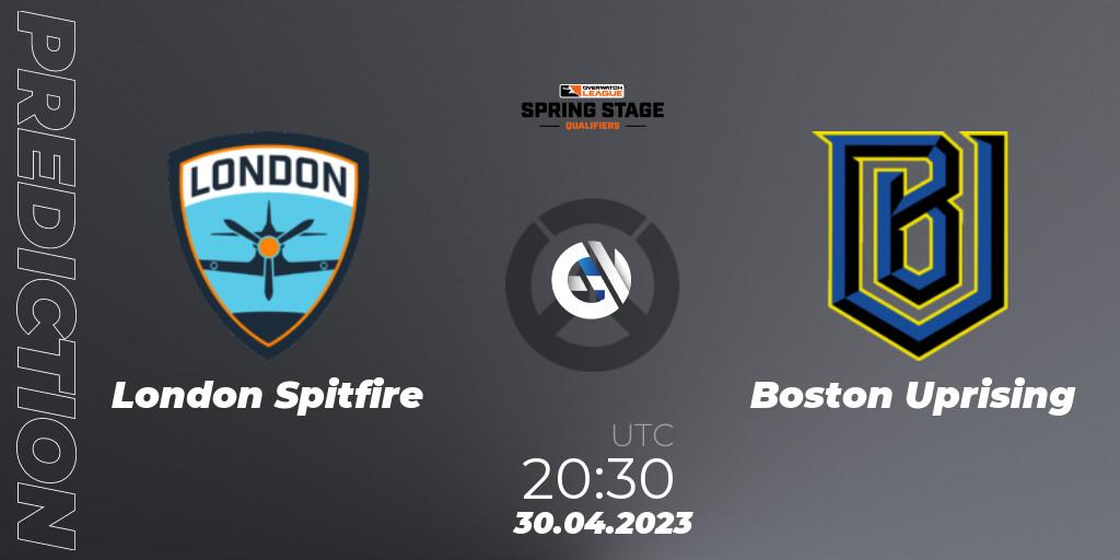London Spitfire - Boston Uprising: Maç tahminleri. 30.04.2023 at 20:30, Overwatch, OWL Stage Qualifiers Spring 2023 West