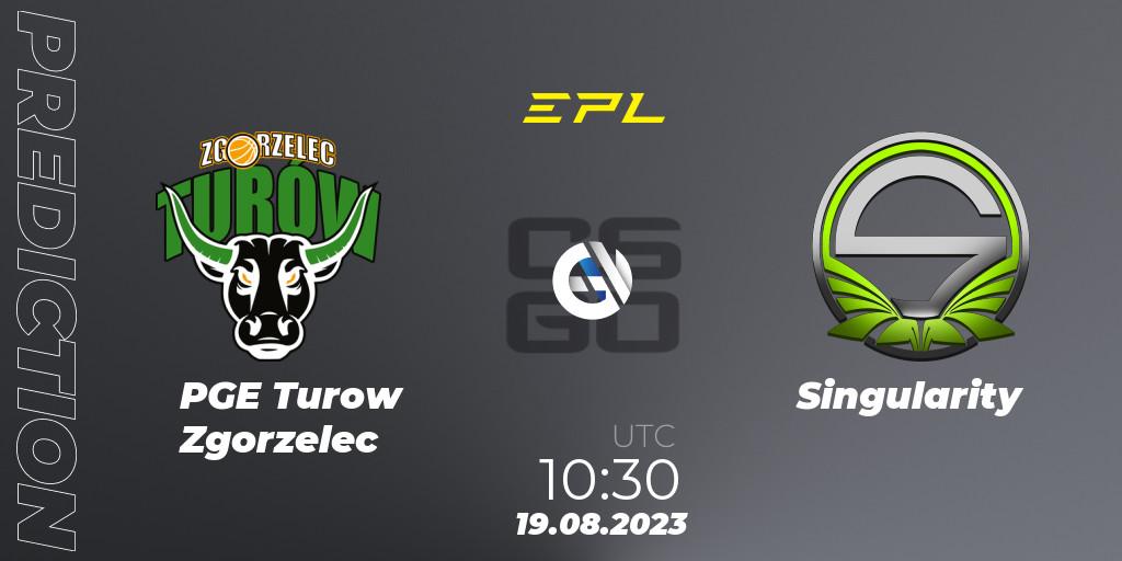 PGE Turow Zgorzelec - Singularity: Maç tahminleri. 19.08.2023 at 11:40, Counter-Strike (CS2), European Pro League Season 10: Division 2