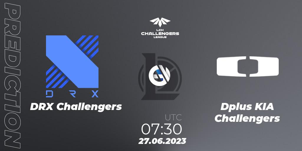 DRX Challengers - Dplus KIA Challengers: Maç tahminleri. 27.06.23, LoL, LCK Challengers League 2023 Summer - Group Stage