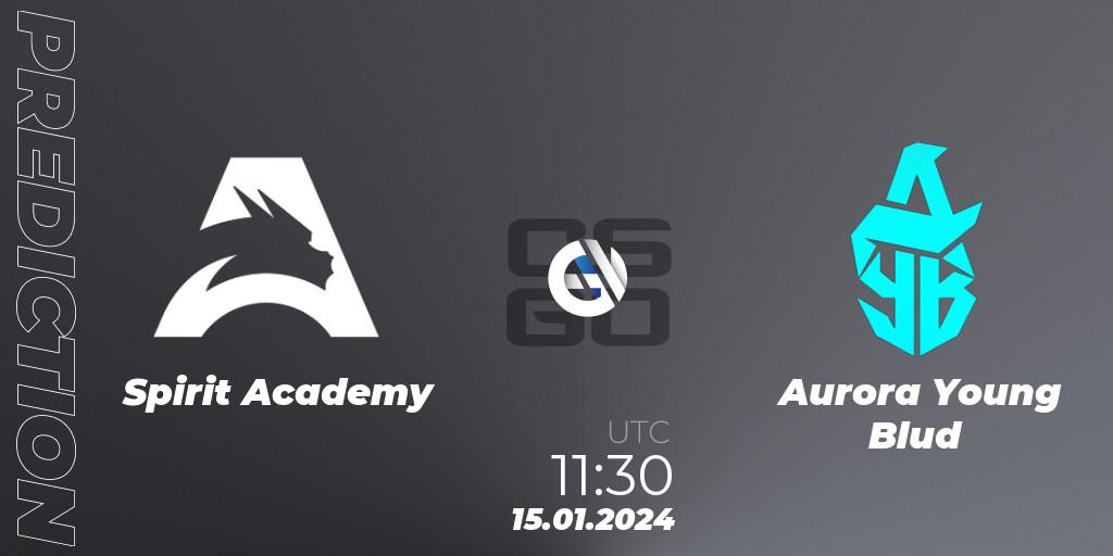 Spirit Academy - Aurora Young Blud: Maç tahminleri. 15.01.2024 at 11:45, Counter-Strike (CS2), European Pro League Season 14: Division 2